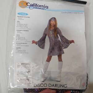 CALIFORNIA COSTUMES GIRLS DISCO DARLING COSTUME: NEW IN PACKAGE: XL (12-14)